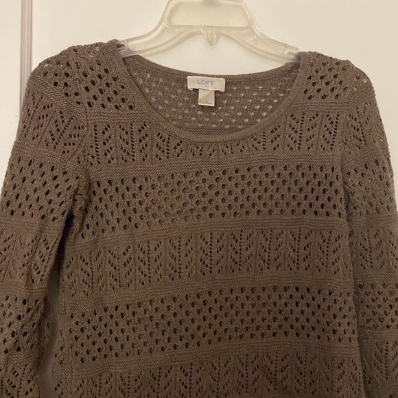 Loft brown sweater size: S - Picture 2 of 8